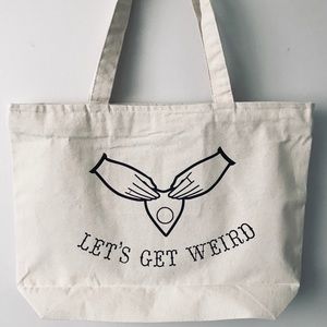 SALE NEW Large Quija Canvas Tote Bag